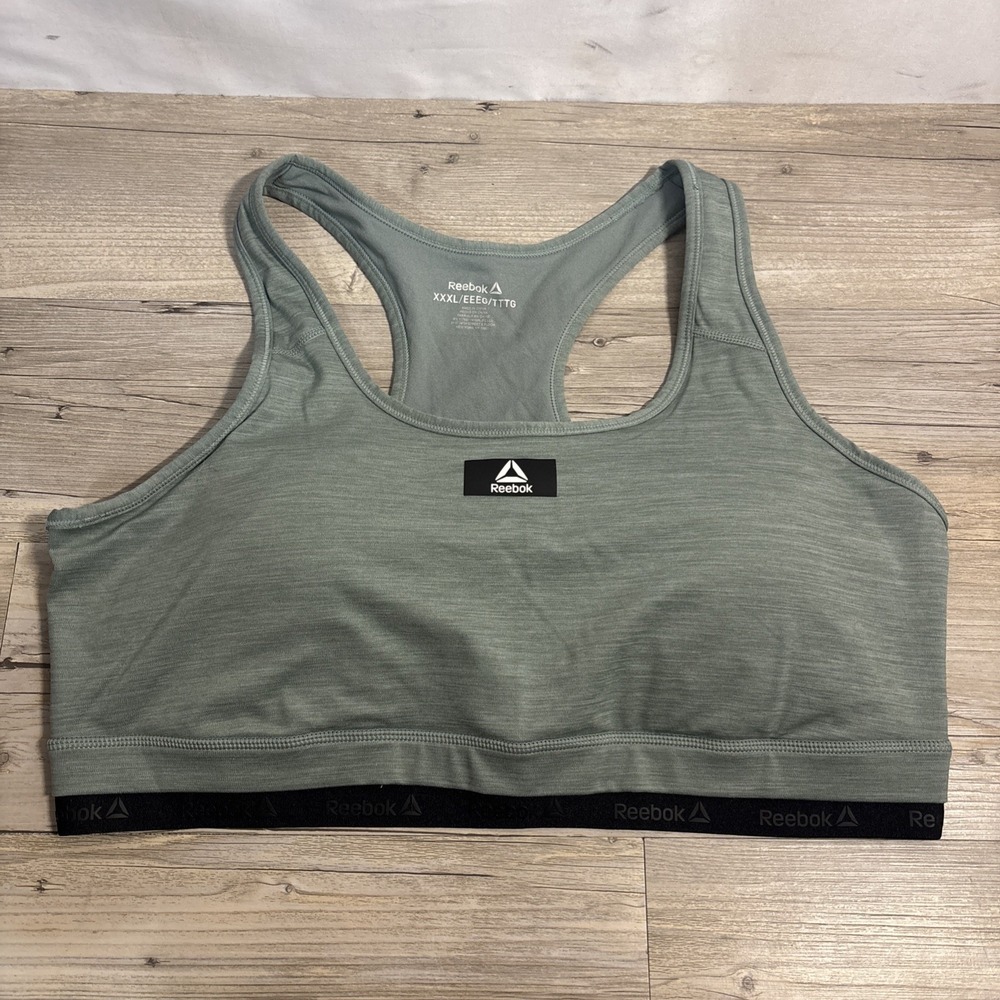 Reebok Pale Green Athletic Women's Sports Bra Plus Size XXXL workout Athletic